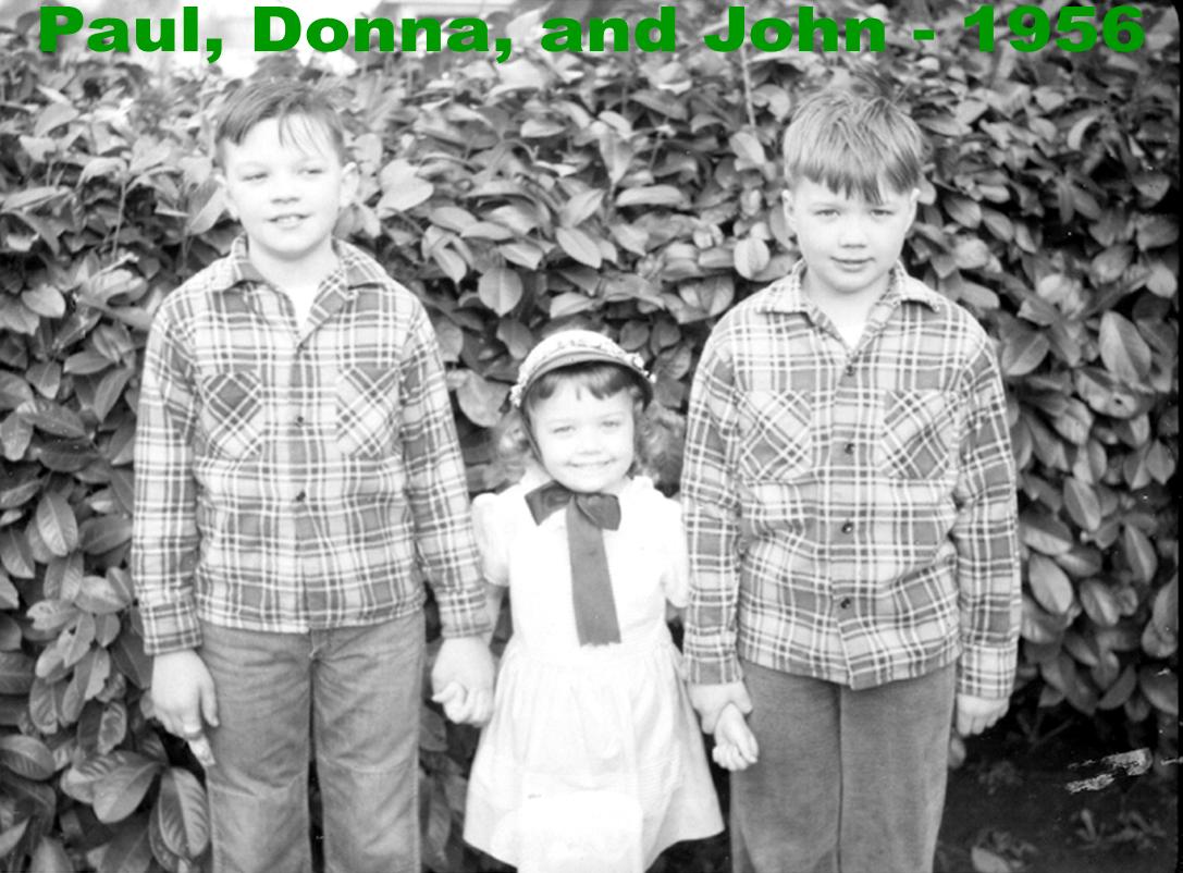 Paul, Donna, and John - 1956